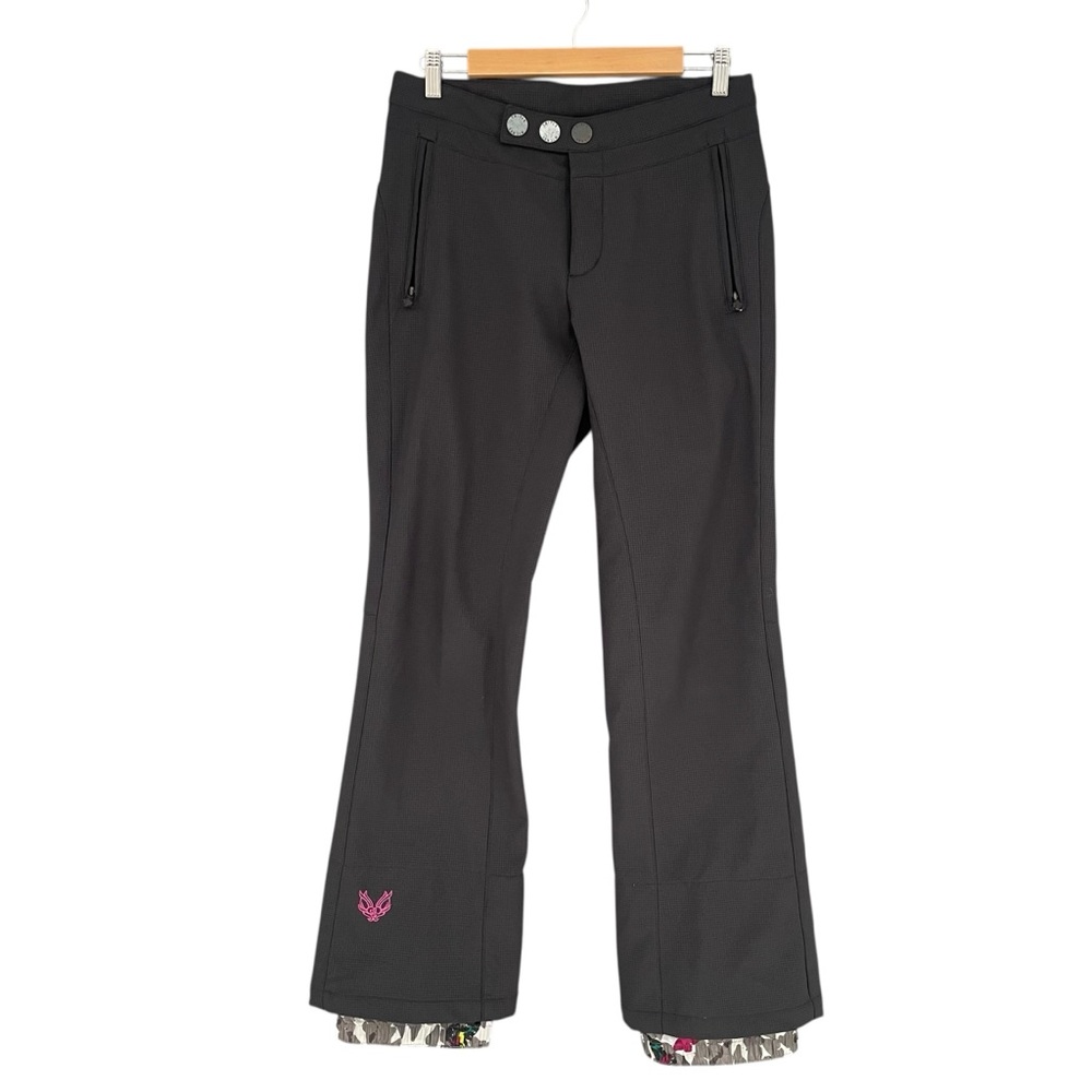 Five Fifty Five Snowboarding Pants Size 8 Waterproof Black Triple Nickel